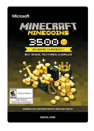 Minecraft MineCoins - 3500 Gavekort